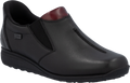 Quarter turn view Women's Rieker Footwear style name Donna 53 Waterproof in color SCH/BUR/GR. Sku: 47253-00