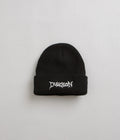 Dungeon Logo Beanie in Black and Glow in the Dark