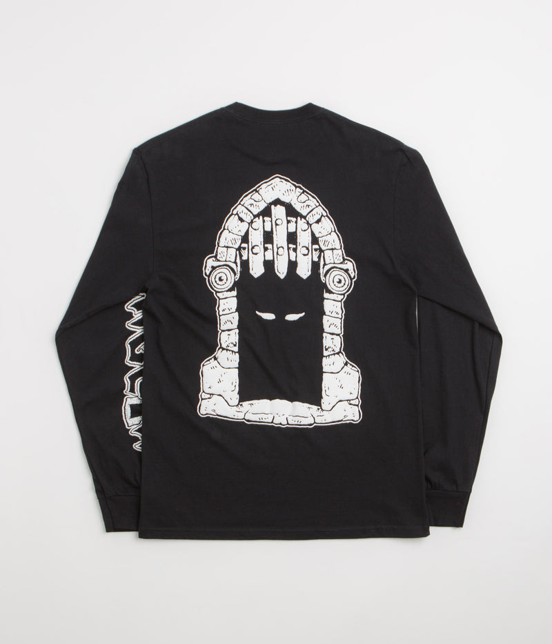 Dungeon Portcullis Logo Long Sleeve T-Shirt in Black