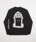 Dungeon Portcullis Logo Long Sleeve T-Shirt in Black