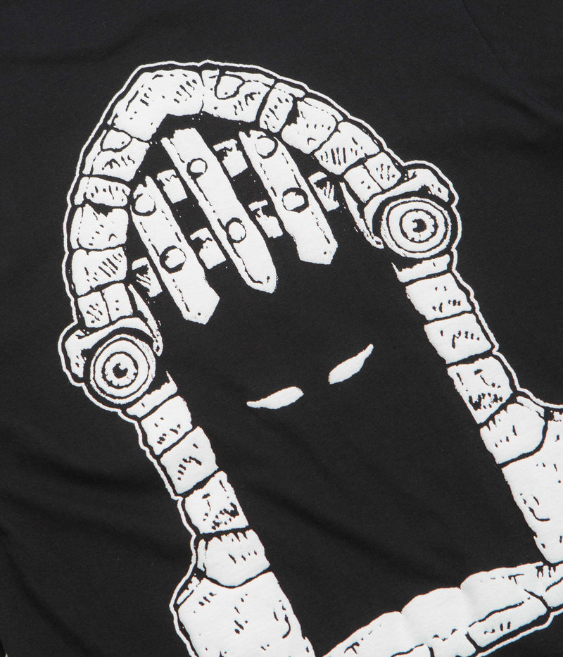 Dungeon Portcullis Logo Long Sleeve T-Shirt in Black