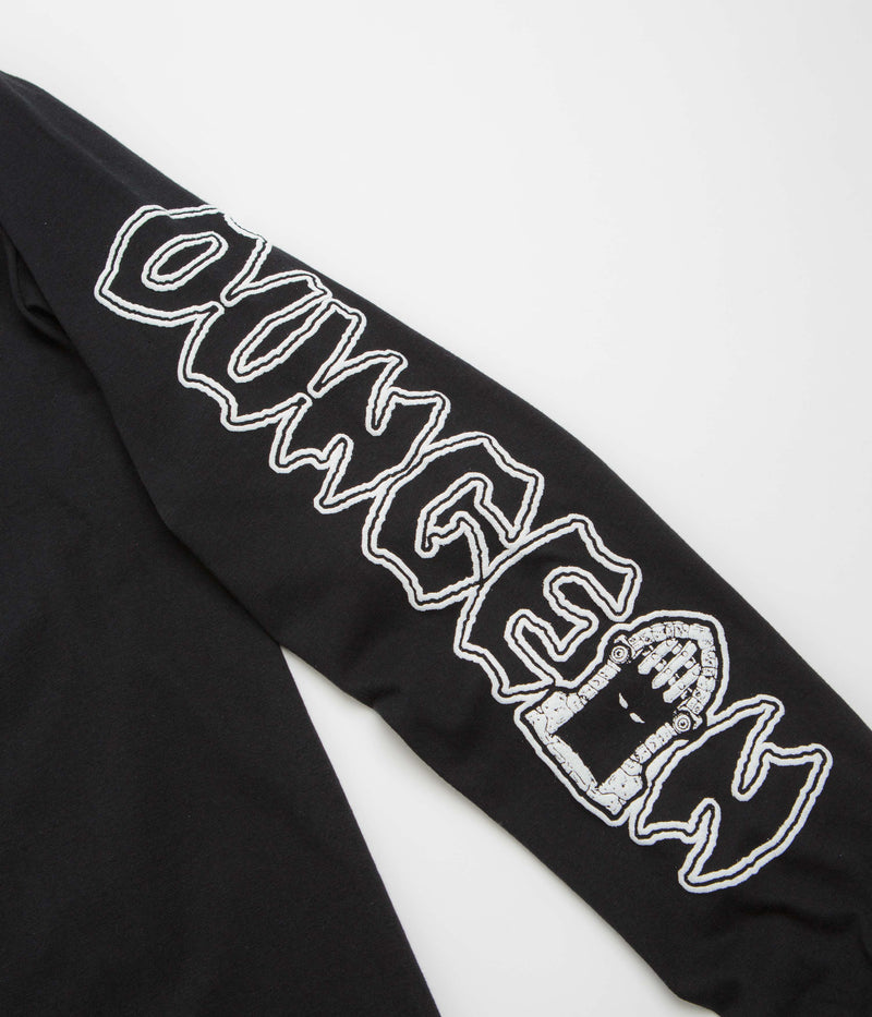 Dungeon Portcullis Logo Long Sleeve T-Shirt in Black