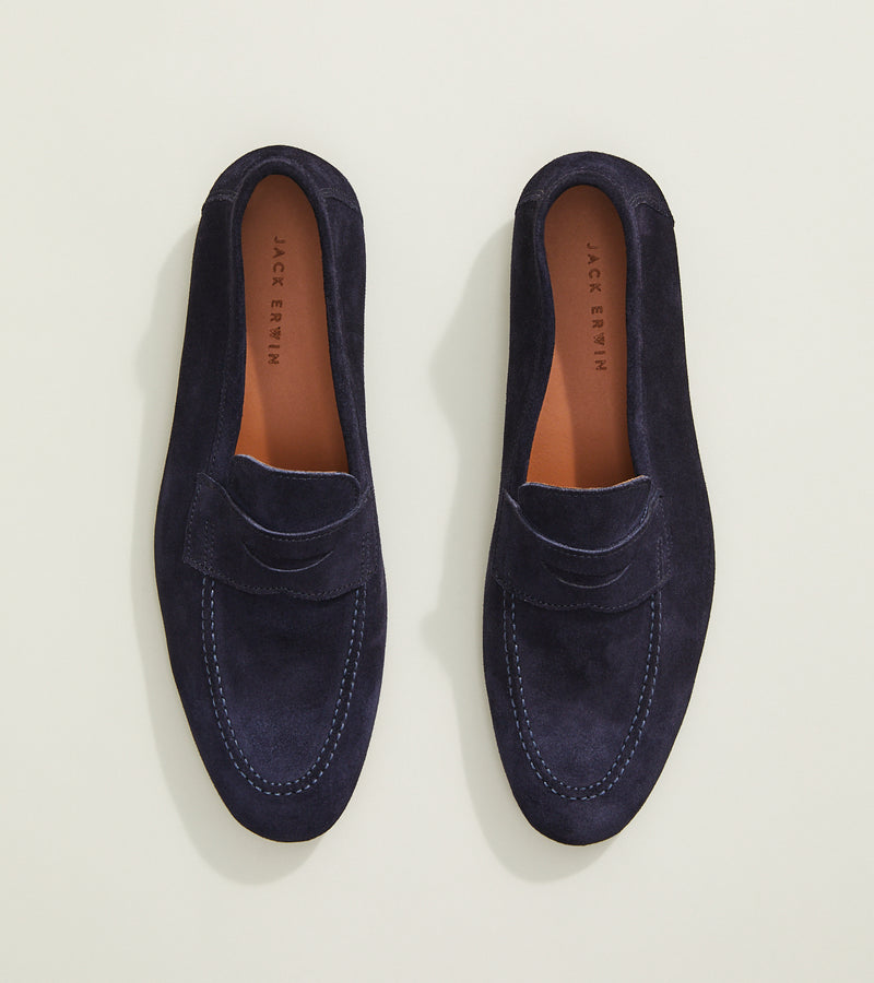 Navy Suede