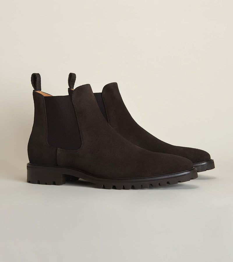 Dark Brown Suede