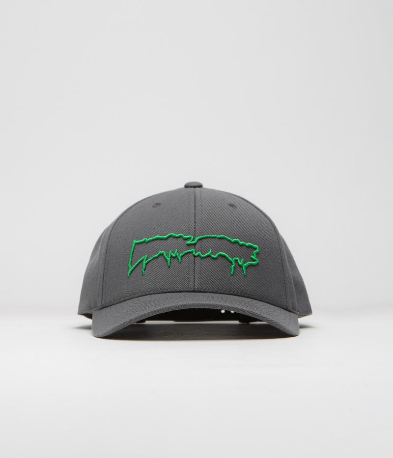 Fucking Awesome Drip Logo Cap in Charcoal