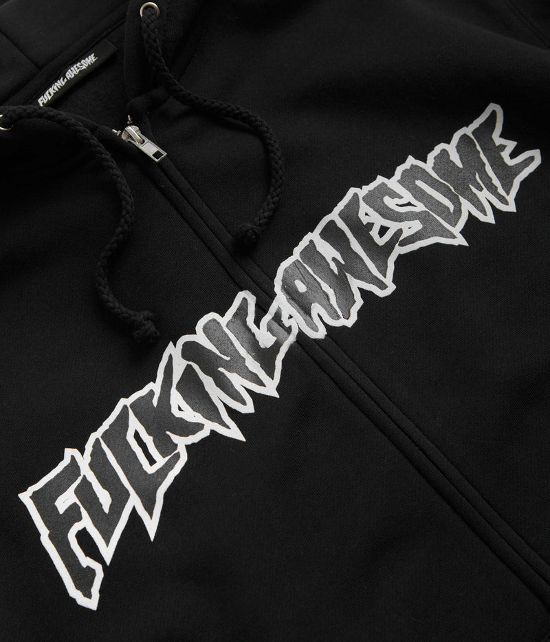 Fucking Awesome Stamp Logo Zip Hoodie in Black