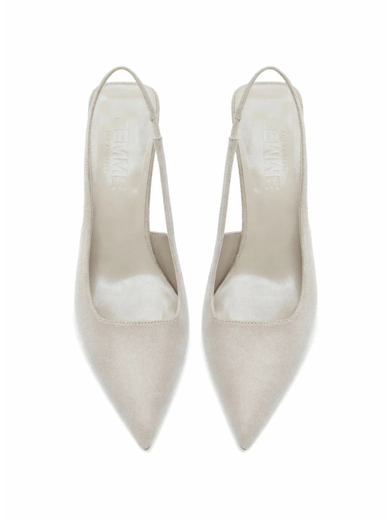 G55 Slingback - Suede Sand - FEMME LA