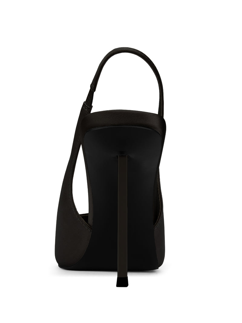 G63 Slingback - Satin Black