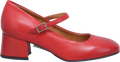 Quarter turn view Women's Miz Mooz Footwear style name Gabbie in color RED. Sku: GABBIE-RED