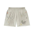 Gallery Dept. 'Insomnia Paint Splatter' White Shorts