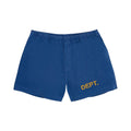 Gallery Dept. 'Zuma French Logo' Blue & Yellow Shorts