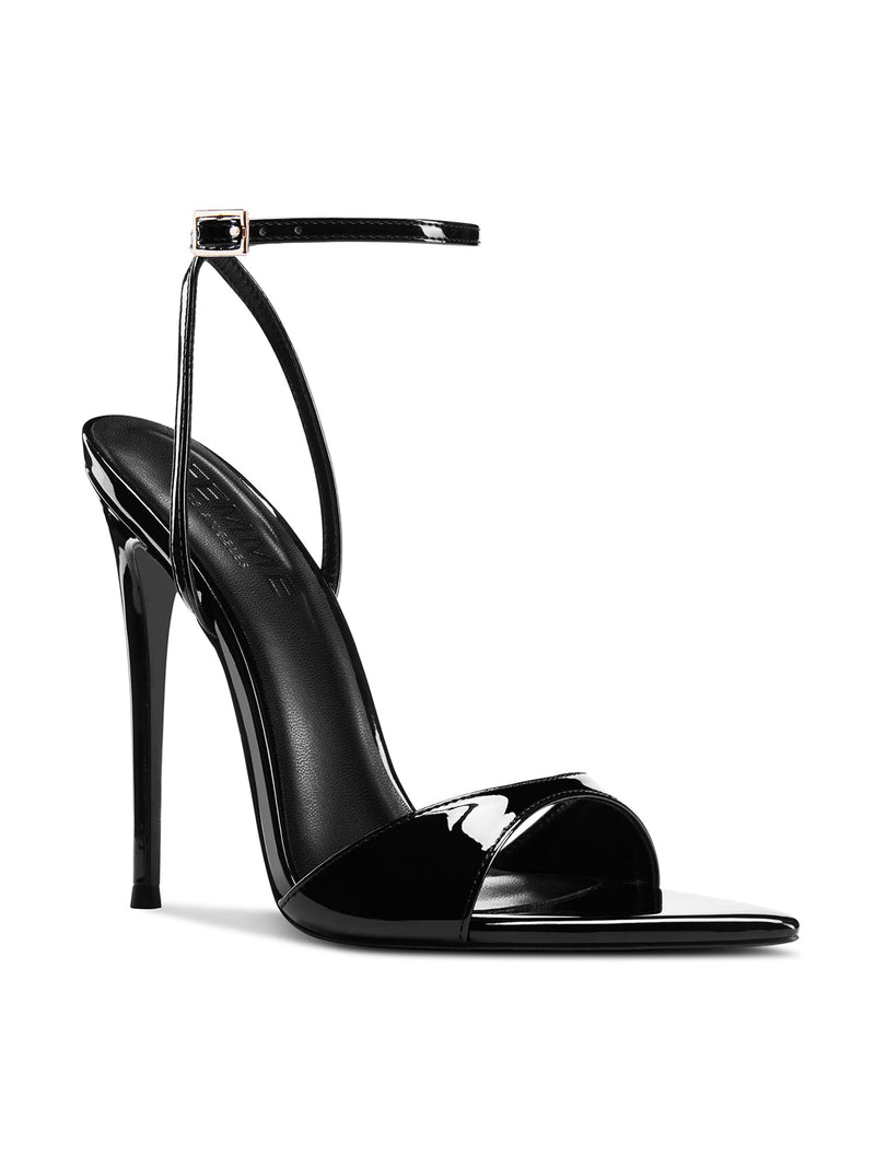 GG Heel - Patent Black - FEMME LA