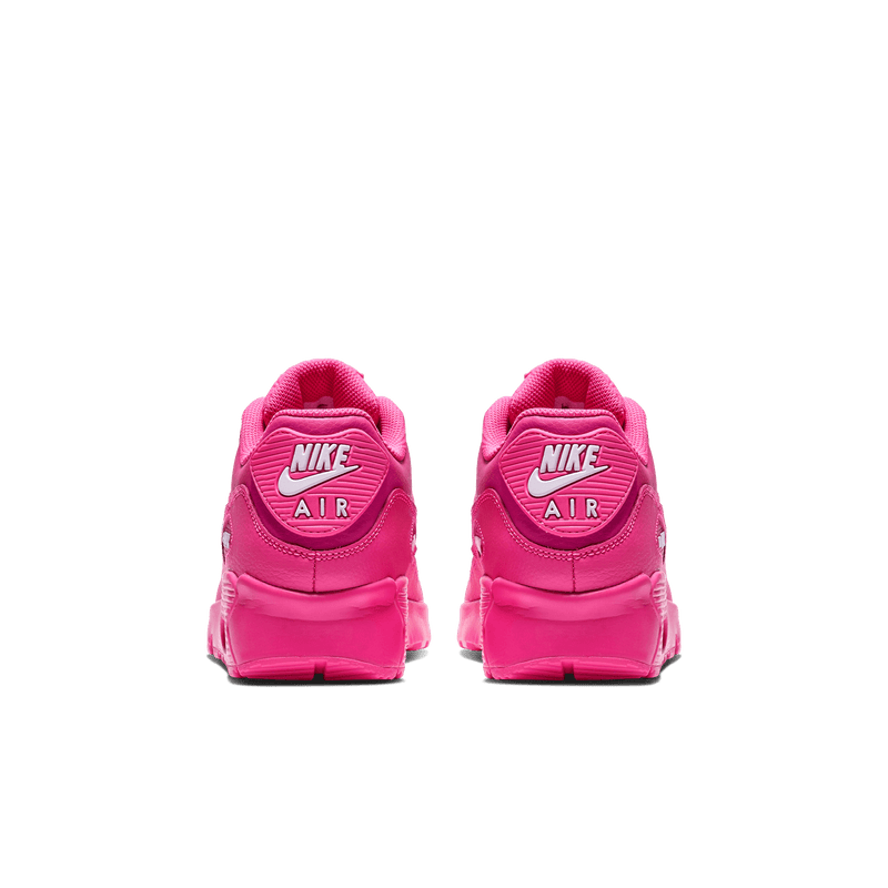 Girls' Nike Air Max 90 Leather "Laser Fuchsia"