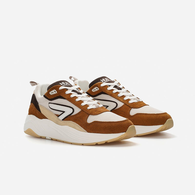 HUB Glide | Light Beige/Off White/Cognac | Men