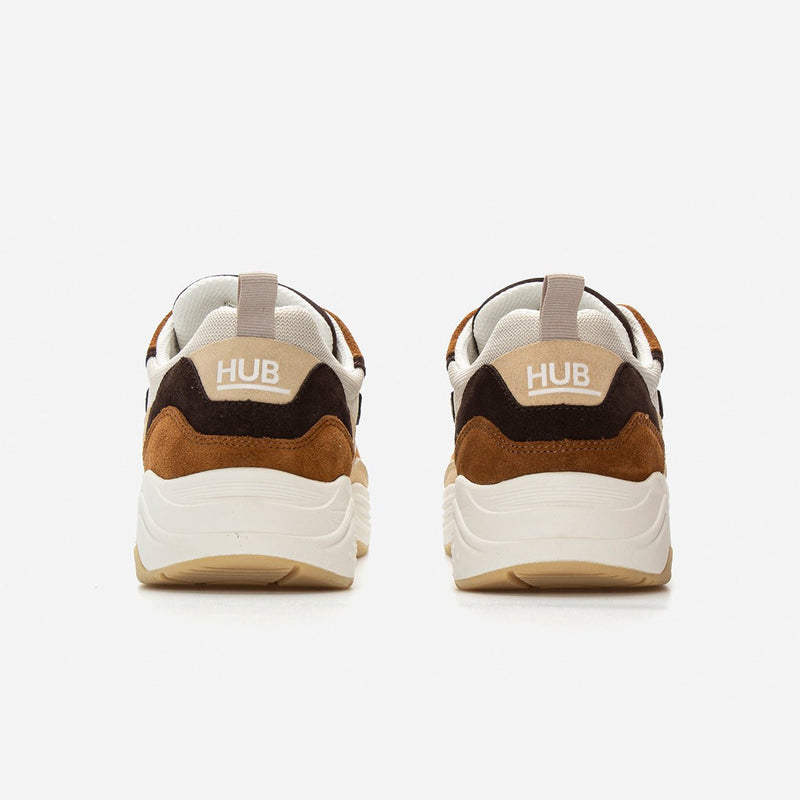 HUB Glide | Light Beige/Off White/Cognac | Men