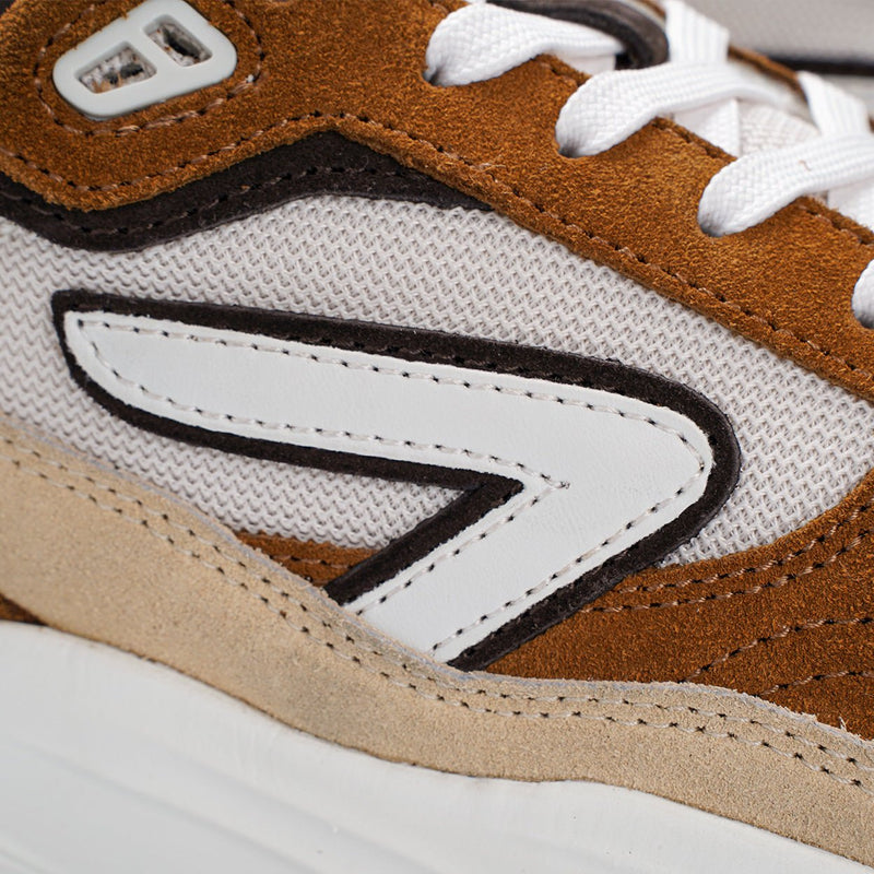 HUB Glide | Light Beige/Off White/Cognac | Men