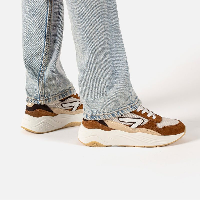 HUB Glide | Light Beige/Off White/Cognac | Women
