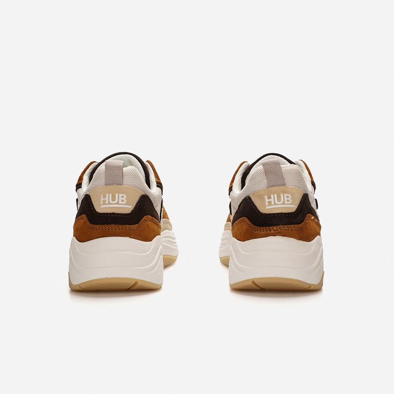 HUB Glide | Light Beige/Off White/Cognac | Women