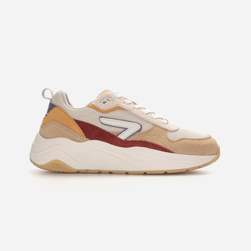 HUB Glide | Light Beige/Off White/Red Ochre | Women