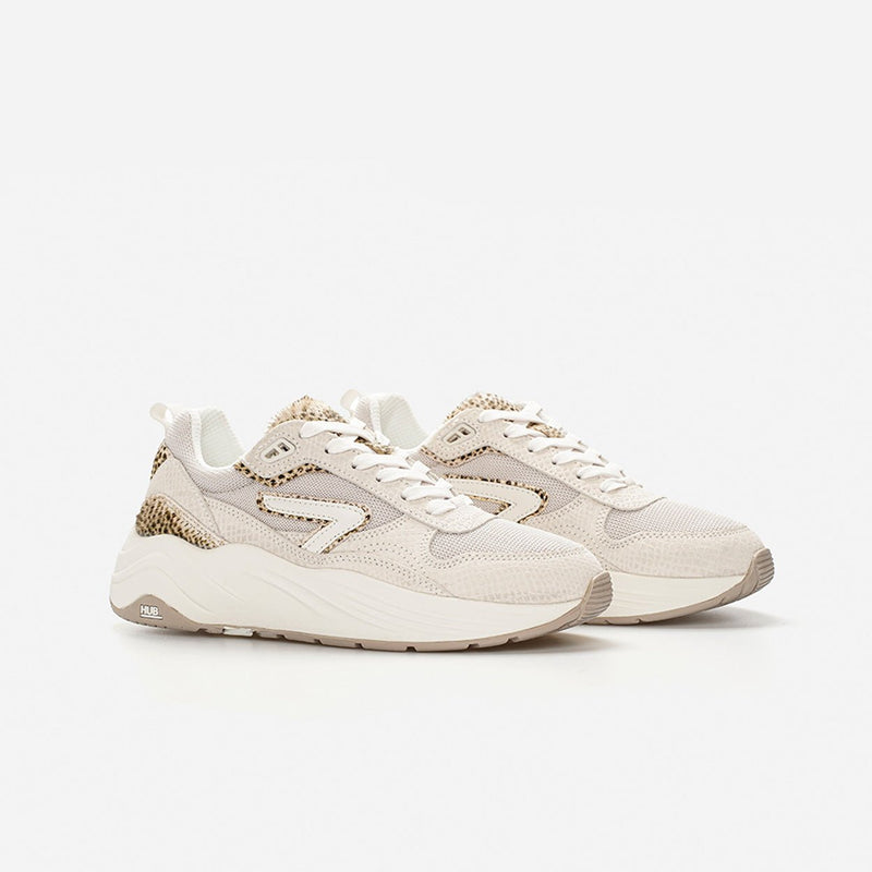 HUB Glide | Light Bone/Off White/Cheetah | Women