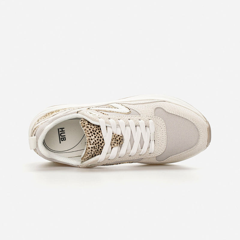 HUB Glide | Light Bone/Off White/Cheetah | Women