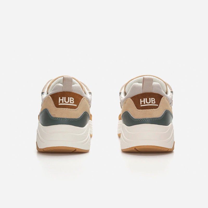 HUB Glide | Light Bone/Off White/Cognac | Men