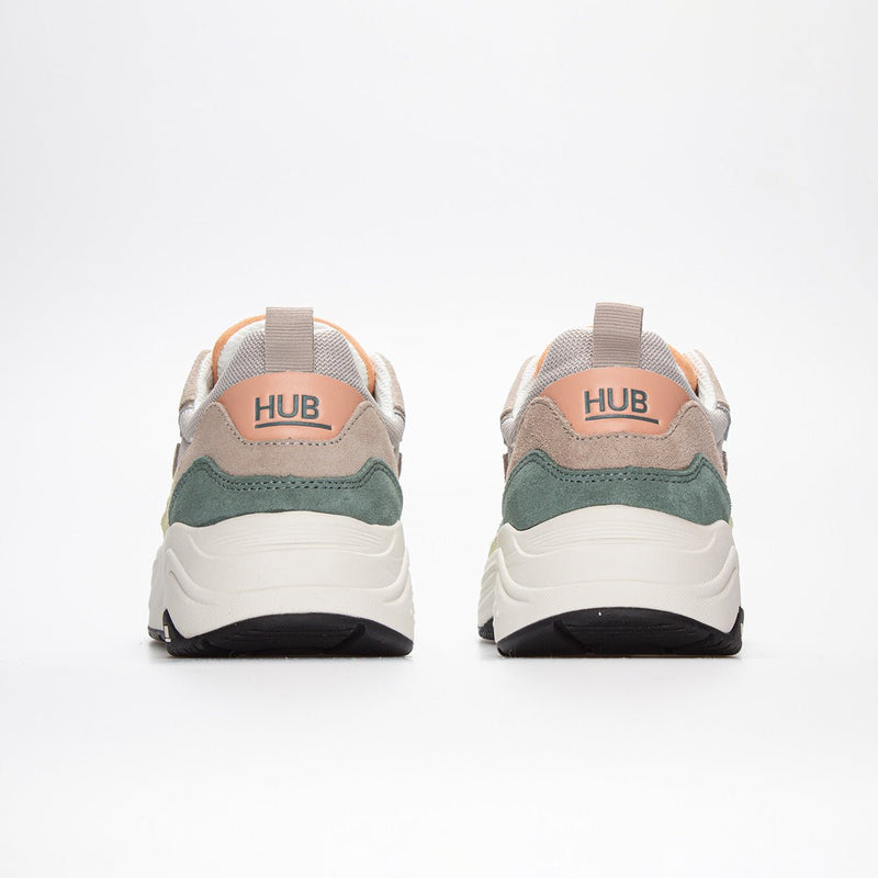 HUB Glide | Light Bone/Off White/Leaf Green | Women