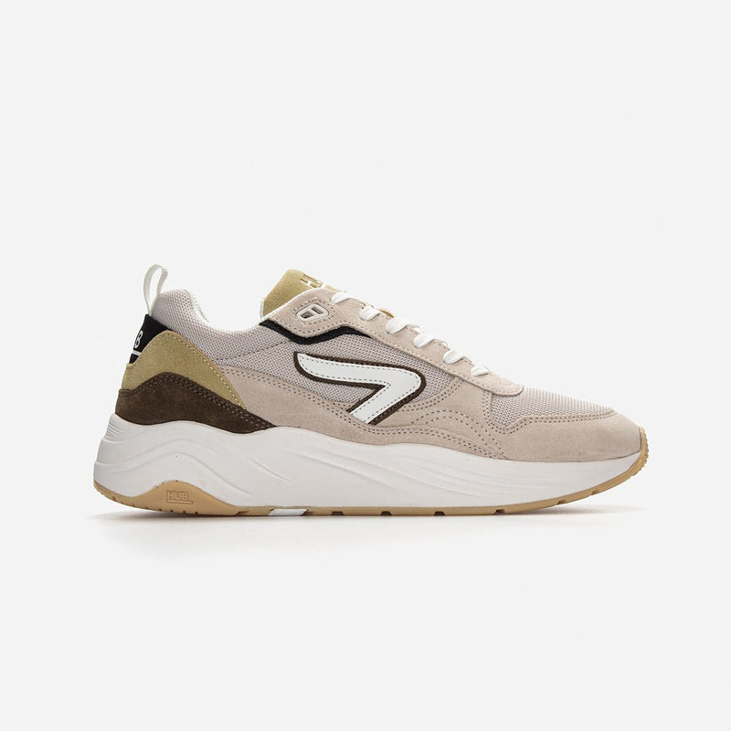 HUB Glide | Light Bone/White/Dark Olive | Men