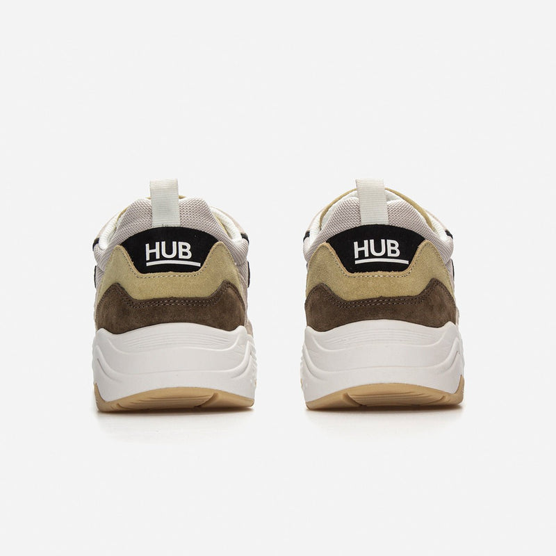 HUB Glide | Light Bone/White/Dark Olive | Men