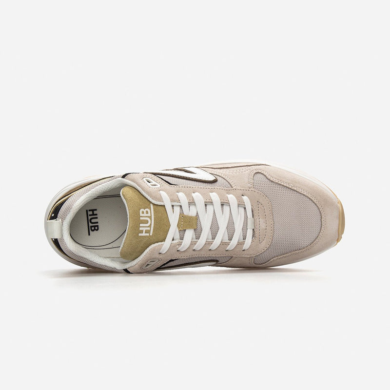 HUB Glide | Light Bone/White/Dark Olive | Men