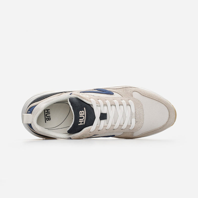HUB Glide | Off White/Classic Navy | Men
