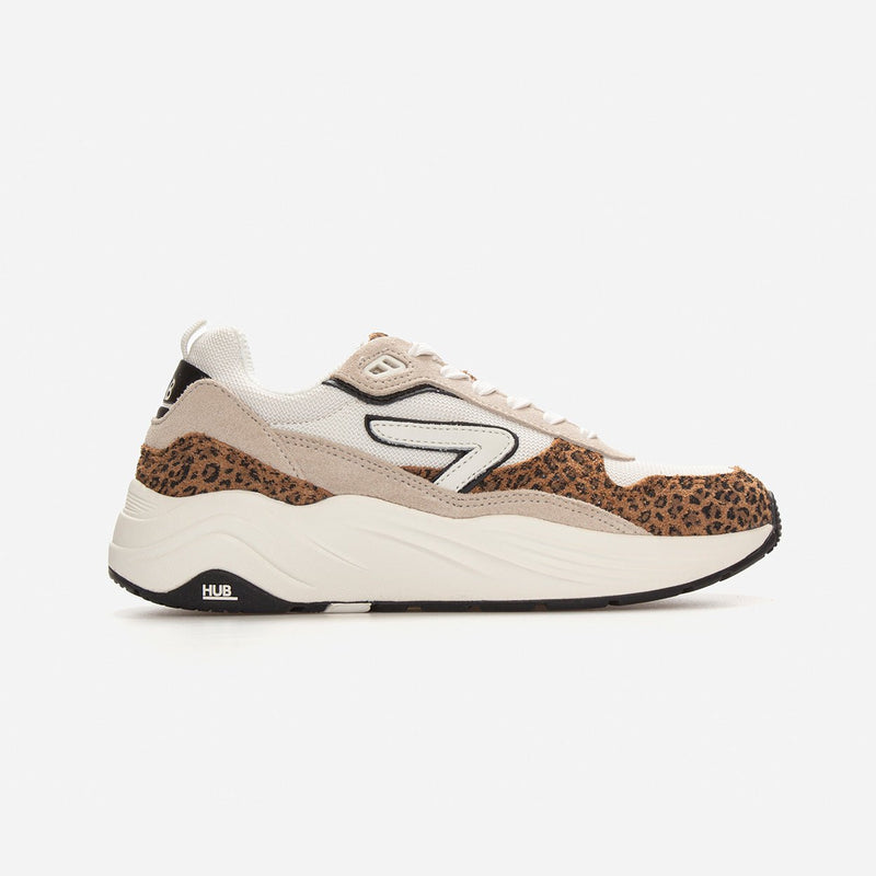 HUB Glide | Off White/Leopard | Women