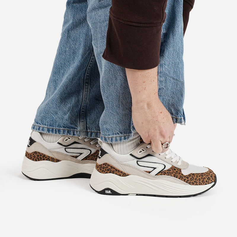 HUB Glide | Off White/Leopard | Women