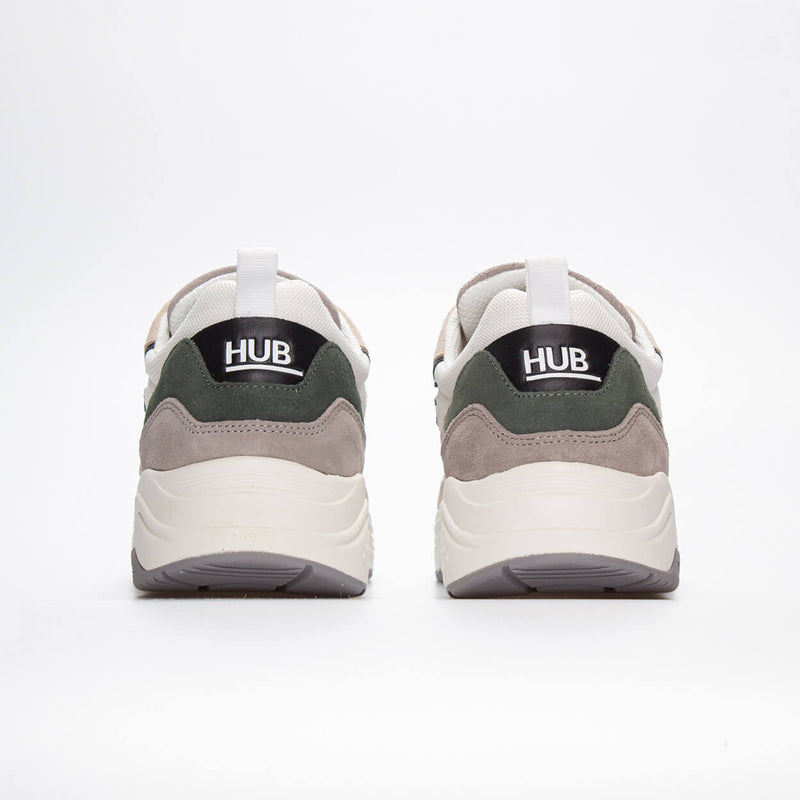 HUB Glide | White/Black/Sage Green | Men