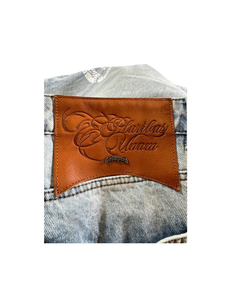 Godspeed 'OG Logo Flared' Light Wash Jeans - view 3