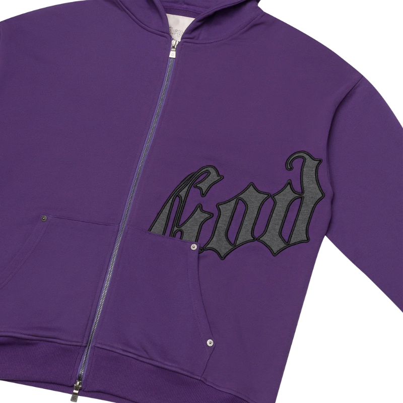 Godspeed OG Logo Purple & Grey Hoodie