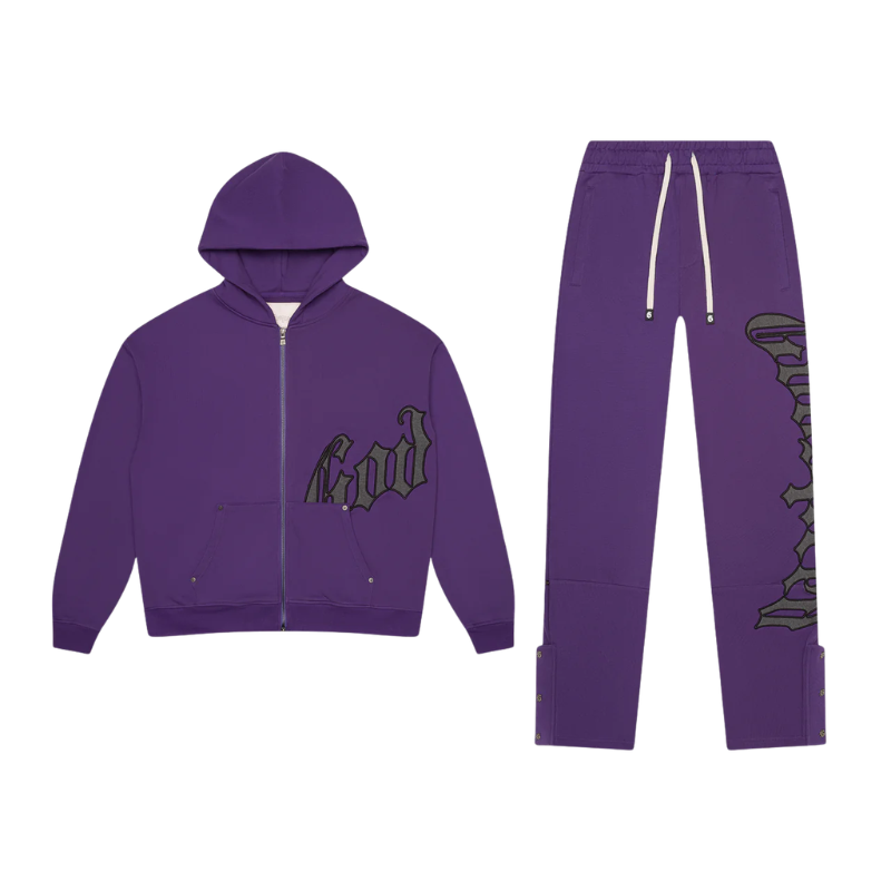 Godspeed OG Logo Purple & Grey Sweats