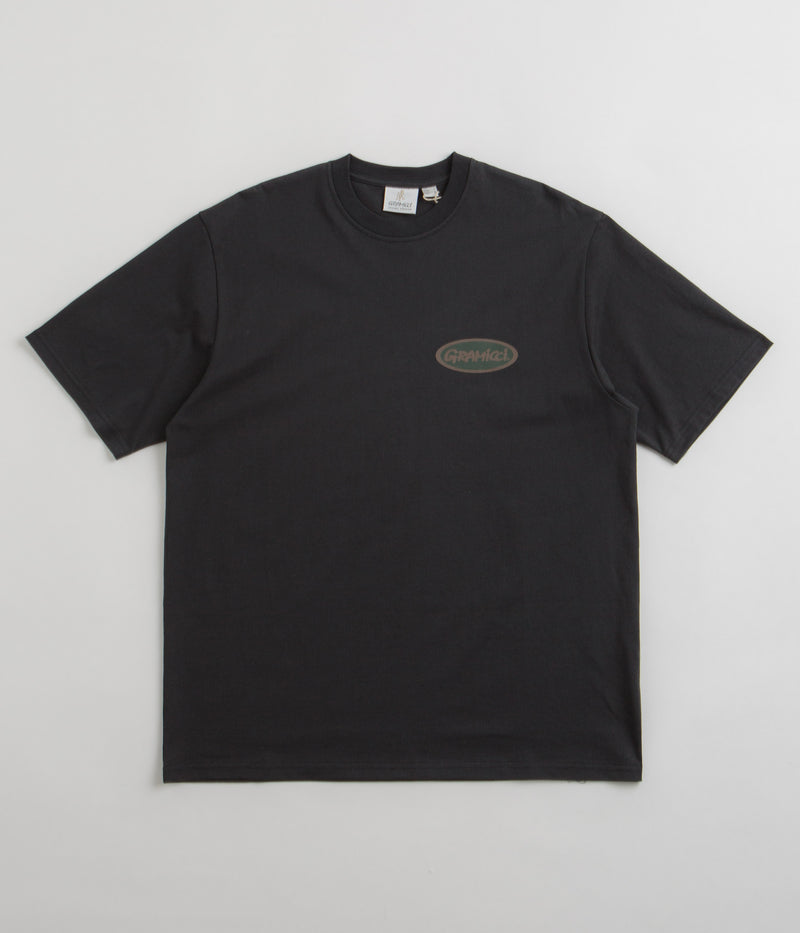Gramicci Oval T-Shirt in Vintage Black and Green