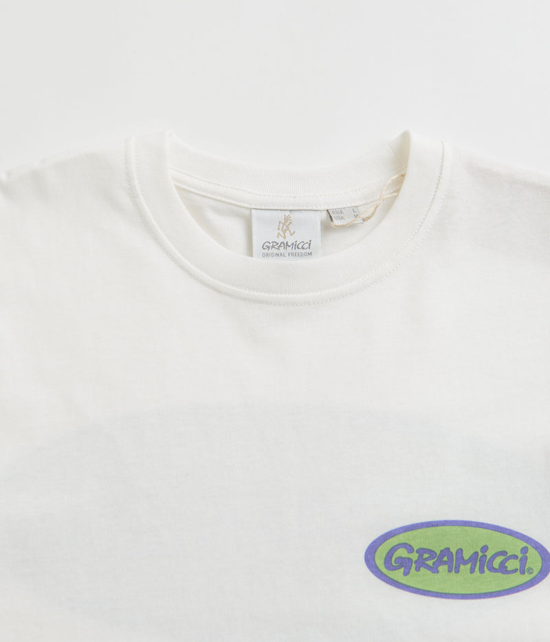 Gramicci Oval T-Shirt in White and Green