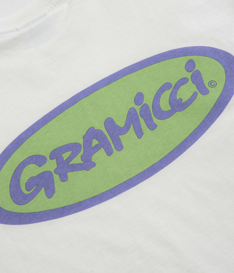 Gramicci Oval T-Shirt in White and Green