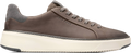 Quarter turn view Men's Cole Haan Footwear style name Grandpro Topspin Sneaker in color MOREL NUBUCK. Sku: C42222