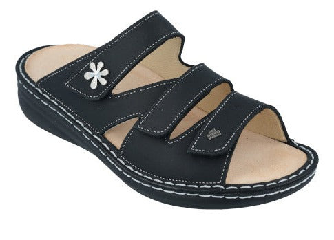 Women's Finn Comfort Grenada in Black Nubuck. Sku: 02640-723393