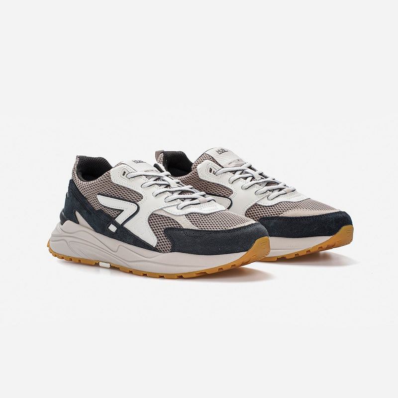 HUB Grid | Almond Brown/Off White/Navy | Men