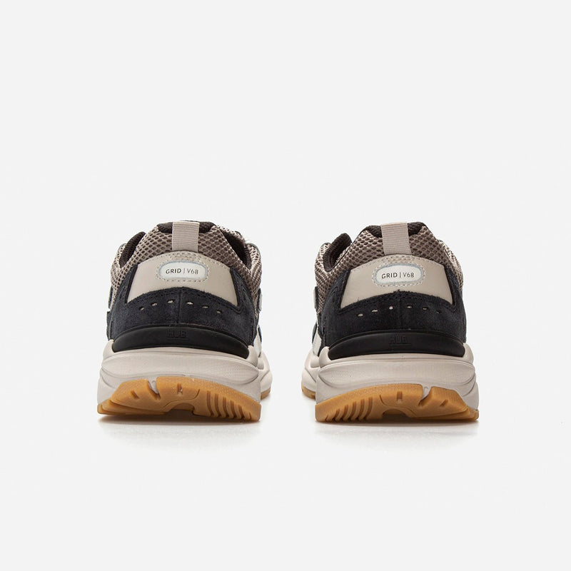 HUB Grid | Almond Brown/Off White/Navy | Men