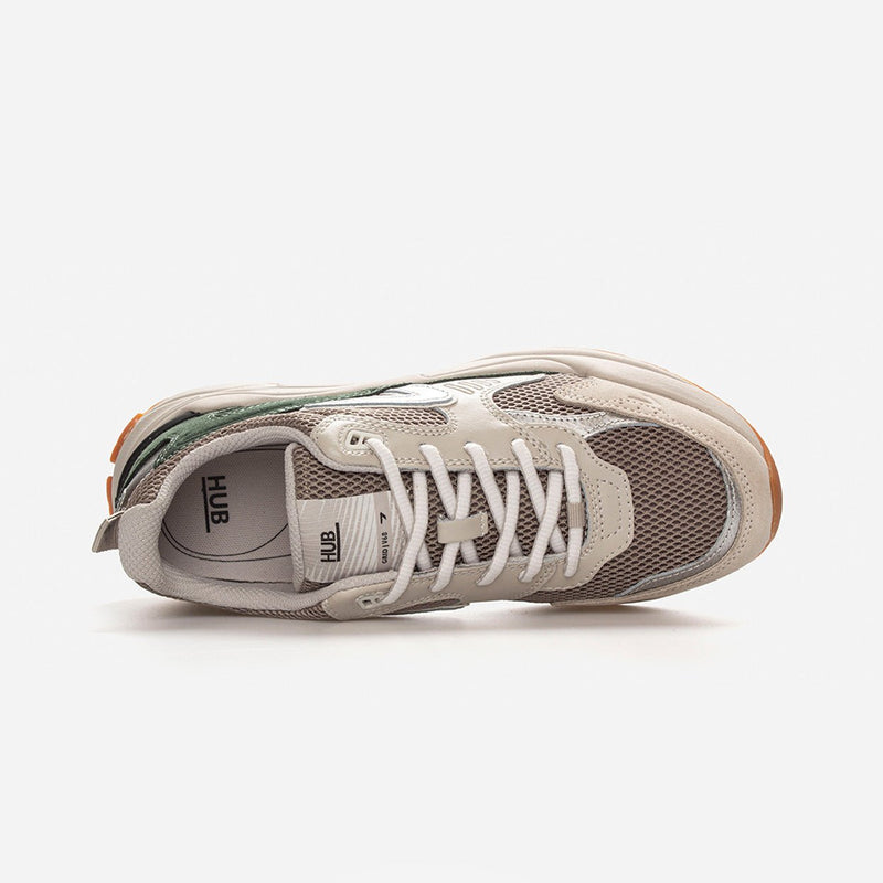 HUB Grid | Almond Brown/Vintage Silver/Sage Green | Men