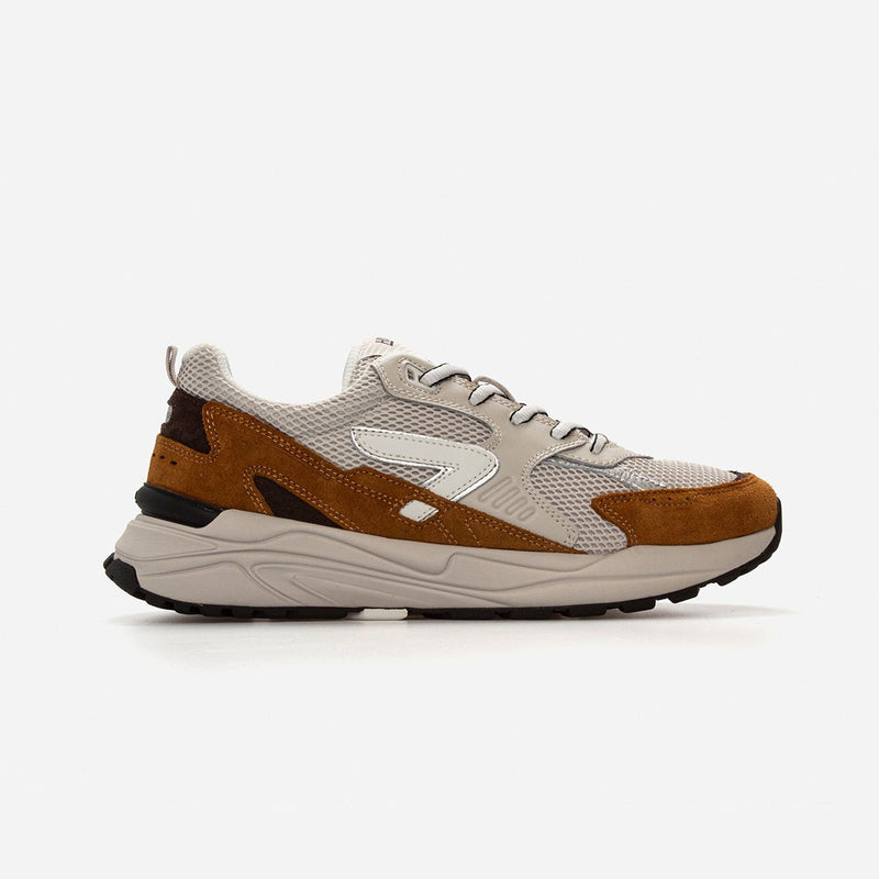 HUB Grid | Light Bone/Off White/Cognac | Men