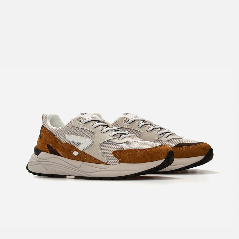 HUB Grid | Light Bone/Off White/Cognac | Men