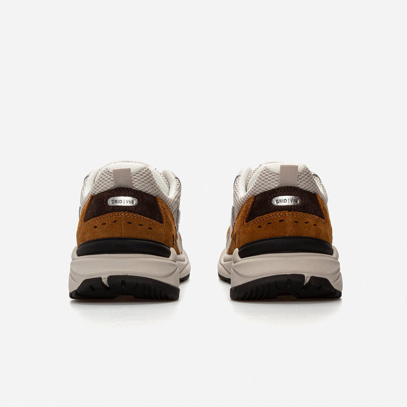 HUB Grid | Light Bone/Off White/Cognac | Men