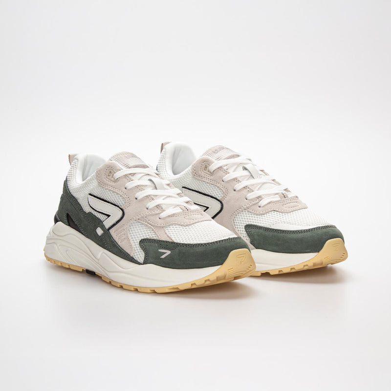 HUB Grid | Off White/Sage Green | Men