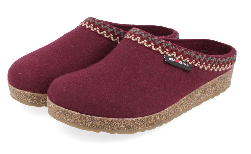 Women's Haflinger Grizzly ZigZag in Bordo. Sku: 711053-9